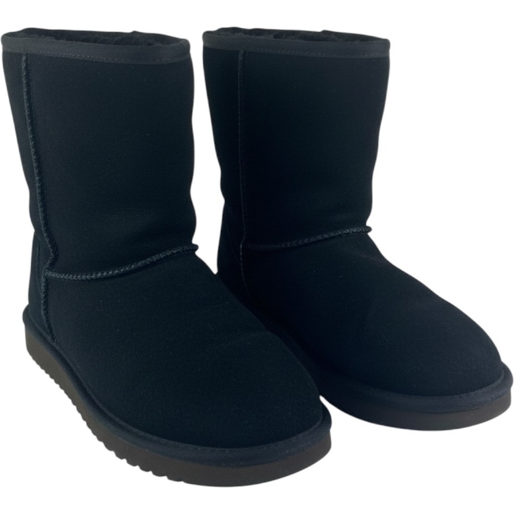 Koolaburra by UGG Victoria Short Boots Women 8W Black Suede Faux Fur